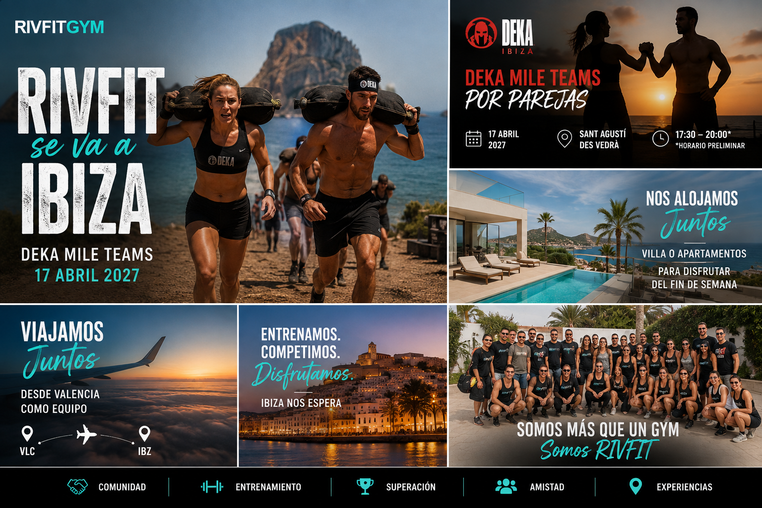RIVFITGYM viaja a Ibiza para competir por parejas en DEKA MILE TEAMS 2027